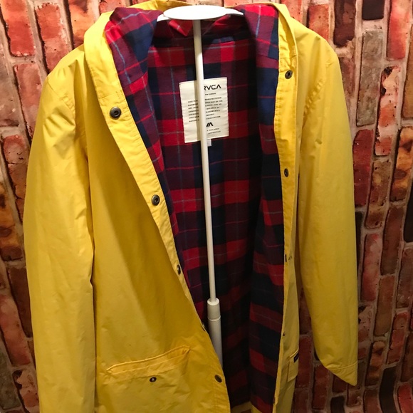 rvca rain jacket